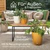 KONZEPT Blumentopf Hoher Blumentopf, Pflanzkübel Groß für Außen, Balkon, Übertopf mit Drainagesystem Bild 3