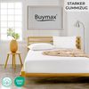 Buymax® Topper Spannbettlaken 160x200 cm Spannbetttuch 100% Baumwolle Jersey für Matratzentopper bis 12 cm Matratzenhöhe Bettlaken für Boxspringbett Topper, Weiß Bild 2