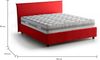 Talamo Italia - Doppelbett Bernadette, Stoffbett mit Stauraum, Öffnung vorne, inklusive Matratze 140x200 cm, 100 % Made in Italy, Rot Bild 2
