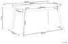 Ausziehbarer Esstisch MADOX 120 150 cm 75 cm Holzoptik Heller Holzfarbton Bild 3