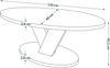 designimpex Couchtisch Design Couchtisch Lova oval Wohnzimmertisch ovaler Tisch Sofatisch, Funktionstisch, Wohnzimmertisch, Tisch, Esstisch, Sofatisch, Rollen Bild 2