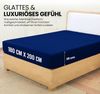 Utopia Bedding - Spannbettlaken 180x200 cm - Royal Blau - Gebürstete Polyester-Mikrofaser Spannbetttuch - 35 cm Tiefe Tasche Bild 2