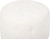 Pouf TAMPA Weiß Bouclé 55 cm 55 cm Bild 5