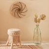 Hocker - Makramee und Holz - Beige - Atmosphera créateur d'intérieur Bild 2