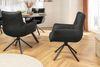 riess-ambiente Drehstuhl SIGNATURE schwarz - Echtleder, Metall, drehbar, mit Armlehne (Einzelartikel, 1 St), 360° drehbar & mit Taschenfederkern - ideal für Esszimmer & Büro Bild 5
