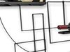 DanDiBo Weinregal Metall Schwarz Wand "Pi4" Flaschenständer Flaschenregal 80 cm Flaschenhalter Wandregal Regal Bild 5