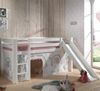 Vipack 'Pino' Spielbett weiß, inkl. Rutsche mit Vorhang 'Birdy' Bild 2