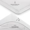 Laleni Premium Spannbettlaken 60 x 120 x 15 cm Babybett | Oeko-TEX zertifiziertes Bettlaken 60x120 Kinderbett | Kinderbettwäsche 60x120 aus 100% Baumwolle | Spannbettlaken 60x120 Baby in Weiß Bild 3