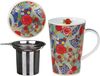 Becher Shetland, "Kimono" mit Deckel und Edelstahlfilter Bild 2