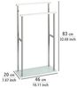 WENKO DEBAR Handtuchhalter, Chrom, Edelstahl rostfrei, stehend Bild 3