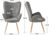 MEUBLE COSY Lehnstühle Vintager Retro Sessel Polstersessel Stoff Lounge Sessel Clubsessel Fernsehsessel Bild 3