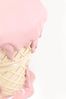 Kare Design Sitzhocker Ice Cream, Pink, Ø37 cm, EIS-Motiv, Waffel, 110kg Belastbarkeit, Hocker, Dekoobjekt, Wohnzimmer Bild 4