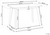 Esstisch weiß 120/160x80 cm ausziehbar SANFORD Bild 3
