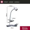 Paulmann No. 95425 Klemmspot LED Gesa Chrom matt 1x3,5W GU10 mit Schalter Bild 2