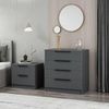 Dmora Kommode Theemin 72 x 42 x 77 cm Schwarz 7 Schubladen Bild 5