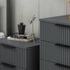 Dmora Kommode Theemin 72 x 42 x 77 cm Schwarz 7 Schubladen Bild 4