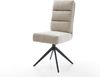 Drehstuhl Pela-Flex Webstoff Soft Beige Kreuzgestell breit Schwarz 360° drehbar Wippfunktion Taschenfederkern Bild 2