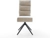 Drehstuhl Pela-Flex Webstoff Soft Beige Kreuzgestell breit Schwarz 360° drehbar Wippfunktion Taschenfederkern Bild 3