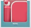 Mepal 'Campus' Lunch-Set mit Pop-up Trinkflasche & Lunch Box, Kunststoff Pink, 400 ml / 750 ml Bild 2