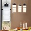 LED Pendelleuchte, Glas teilsatiniert, H 110 cm Bild 3