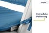 Tinydo® Hochstuhl-Sitzkissen optimal für Hauck Alpha und ähnliche Treppenhochstühle 2teilg. Set mit Memory-Schaum-Dämpfung Sitzverkleinerer-Auflage für Babystühle rutschfest pflegeleicht (Blau) Bild 4
