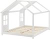 Halboffenes Kinderbett Tostedt mit Matratze 120x200 cm Weiß [en. casa] Bild 5