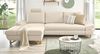 Ecksofa Skalm in Creme mit Bettfunktion 284 cm Bild 2
