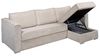 Vente-unique - LORETO Sofa SamtStoff Beige - B 223 cm152 cm x H 90 cm x L 298 cm Bild 4