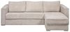 Vente-unique - LORETO Sofa SamtStoff Beige - B 223 cm152 cm x H 90 cm x L 298 cm Bild 2