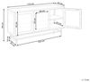 Sideboard NEWPORT Metall 115 cm 35 cm Schwarz Bild 3