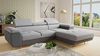 Ecksofa Divo mit Schlaffunktion, Bettkasten und einstellbare Kopfstützen (Dunkelgrau + Grau (Sawana 05 + Sawana 21), Ecksofa Rechts) Bild 2