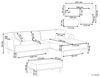 Ecksofa 3-Sitzer HOLT Stoff Hellgrau mit Ottomane linksseitig Bild 3
