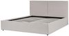 Bett mit Stauraum MOISSAC 180 x 200 cm Stoff Hellgrau Bild 5
