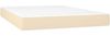 vidaXL Boxspringbett mit Matratze Creme 140x190 cm Stoff 3128682 Bild 5