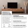 Wuun® TV-Board Lowboard Wohnwand TV-Bank Somero / 160cm / Schwarz-Matt/Vita Schwarz Bild 3