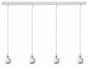 Licht-Erlebnisse Pendelleuchte BELARO, ohne Leuchtmittel, Weiß Messing Metall 4-flammig GU10 L:100 cm länglich Esstisch Bild 4