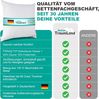 Typ Eiderdaune Silverstar Ganzjahresdecke 90/10 Daune Aussensteg 155x220 cm weicher Bezug Bild 5