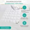 Typ Eiderdaune Silverstar Ganzjahresdecke 90/10 Daune Aussensteg 155x220 cm weicher Bezug Bild 3