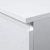 Home Collective TV-Schrank 120cm breit mit zwei Türen und zwei offenen Regalen Lowboard Wohnzimmer Schlafzimmer in weiss Bild 3
