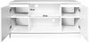 Home Collective TV-Schrank 120cm breit mit zwei Türen und zwei offenen Regalen Lowboard Wohnzimmer Schlafzimmer in weiss Bild 5