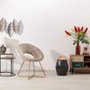 Montemaggi Sessel, Leder, Beige, 71 x 59 x 84 cm MEP39T Bild 5