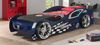 Set Autobett Grand Turismo inkl. Matratze, mit 90 x 200 cm Liegefläche, Ausf. MDF blau glänzend lackiert Bild 2