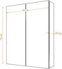 Spiegelschrank Badspiegel Badezimmer Spiegel City 60cm Esche schwarz mit 5W LED-Strahler Bild 3