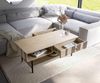 Couchtisch Nereos 130x60 cm Mango White Wash Metall Schwarz Bild 5