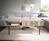 Couchtisch Nereos 130x60 cm Mango White Wash Metall Schwarz Bild 3