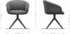 Drehstuhl Vinka-Flex mit Armlehnen Materialmix Schlamm Kreuzgestell breit Effektfinish Titan 360° drehbar Taschenfederkern Bild 2