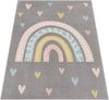 Paco Home Kinderteppich Nino 887, rechteckig, Höhe: 13 mm, Kurzflor, Spielteppich, Motiv Regenbogen & Herzen, Kinderzimmer Bild 5