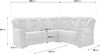 Cavadore Ecksofa Bensil mit Federkern / Polsterecke in Kunstleder / 265 x 94 x 215 / Lederoptik Braun Bild 2