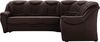 Cavadore Ecksofa Bensil mit Federkern / Polsterecke in Kunstleder / 265 x 94 x 215 / Lederoptik Braun Bild 3