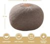 ENGLISH HOME Pouf Hocker | Rund Sitzpouf | Sitzhocker | Sitzpuff | Fußhocker | Strick Puff Hocker für Wohnzimmer, Schlafzimmer | Strickhocker Pouf Braun 35x50 cm Bild 2